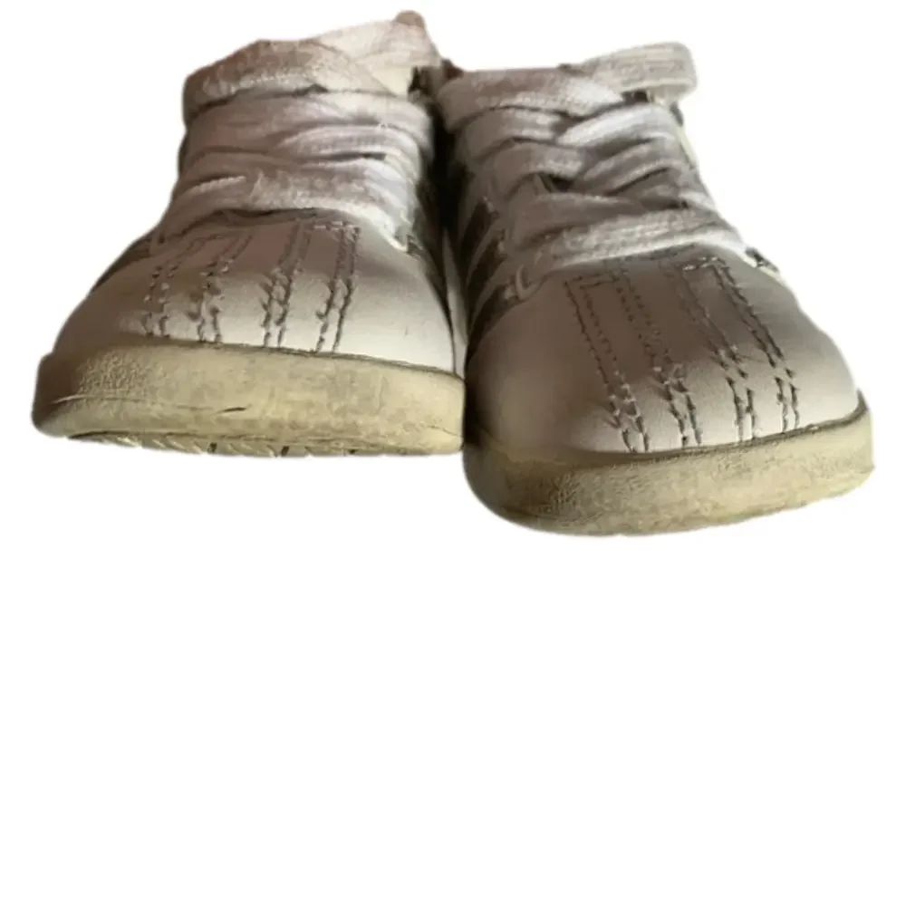 K-Swiss White Shoes Silver Accents Size 6.5